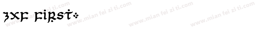 ZXF First字体转换